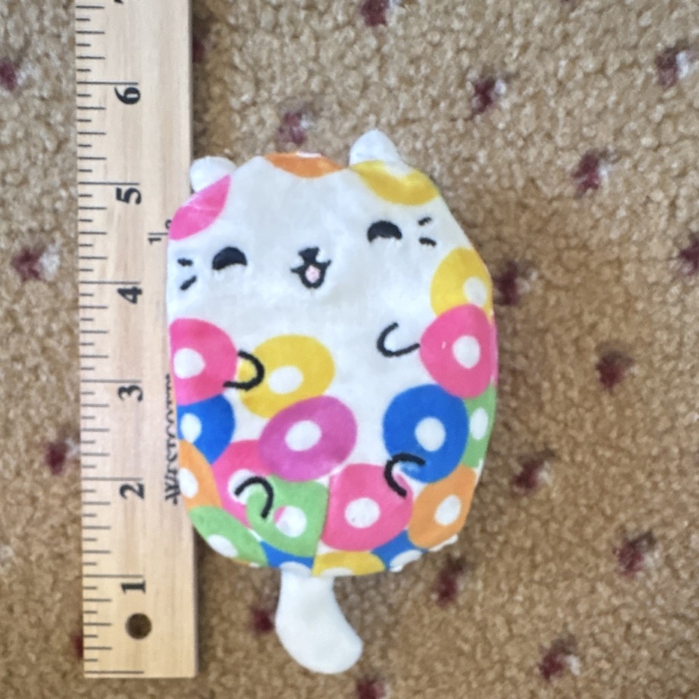 Cats vs Pickles 4 Inch Loop 199 Bean Bag Plush Cat Cereal Pattern CVP1000